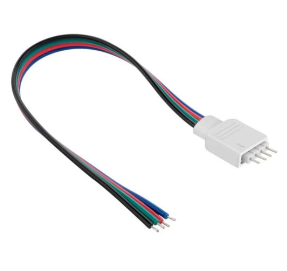 Cable de alimentación para tiras LED RGB multicolor